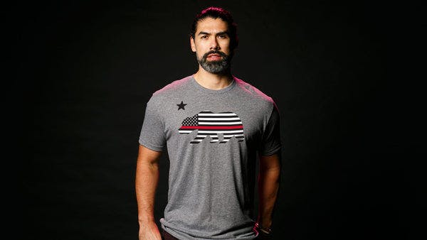 California Strong Thin Red Line Tee