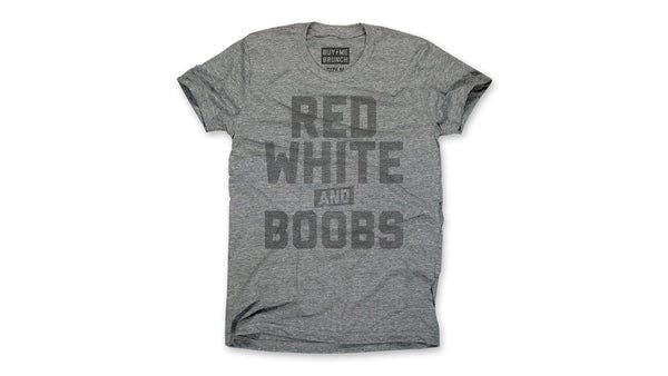 Red, White, and Boobs Tee