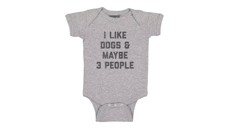 I Like Dogs & Maybe 3 People Onesie