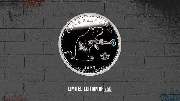 Blek Le Rat Warrior Silver Coin 1 oz