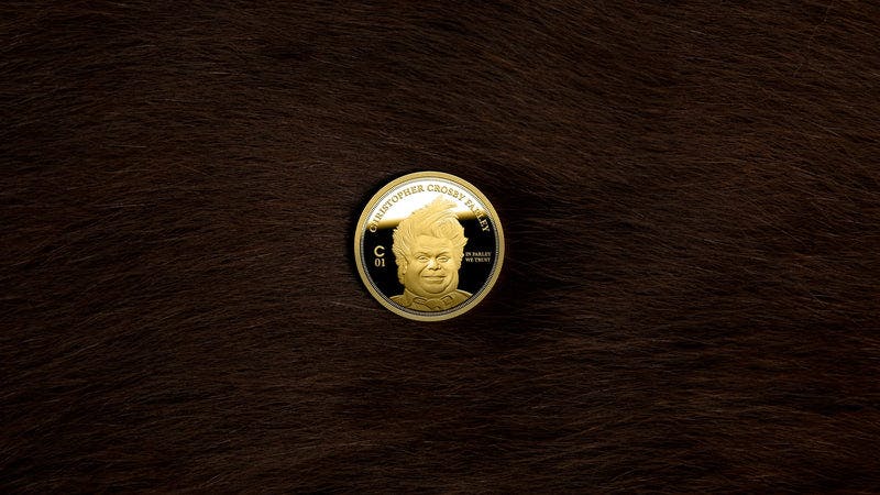 Chris Farley Ostrich Crest Gold Coin 1 oz