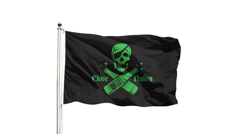 Chive Nation Skull Flag