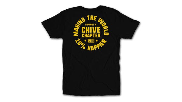 Chive Chapter 10% Happier Yellow Tee