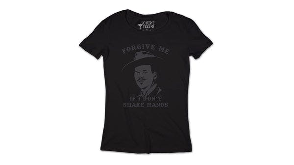 I Don't Shake Hands Blackout Tee
