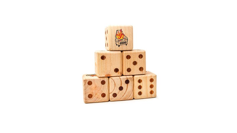 Dumpster Fire Lawn Dice Game