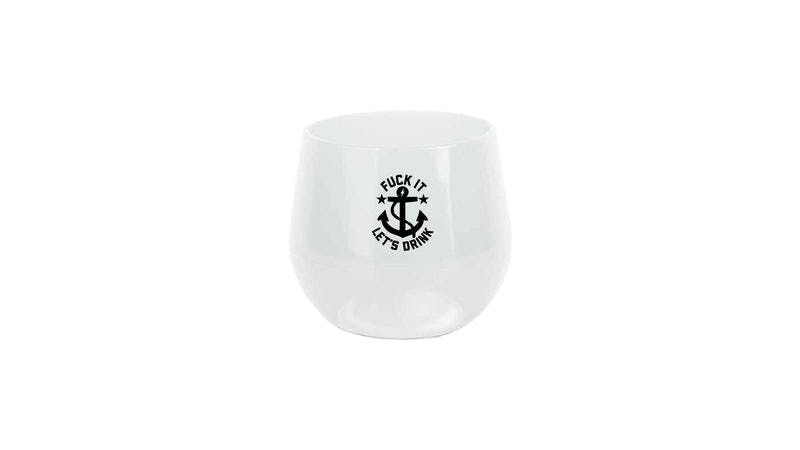 Fuck It Let's Drink Silipint Stemless Wine Glass 14 oz