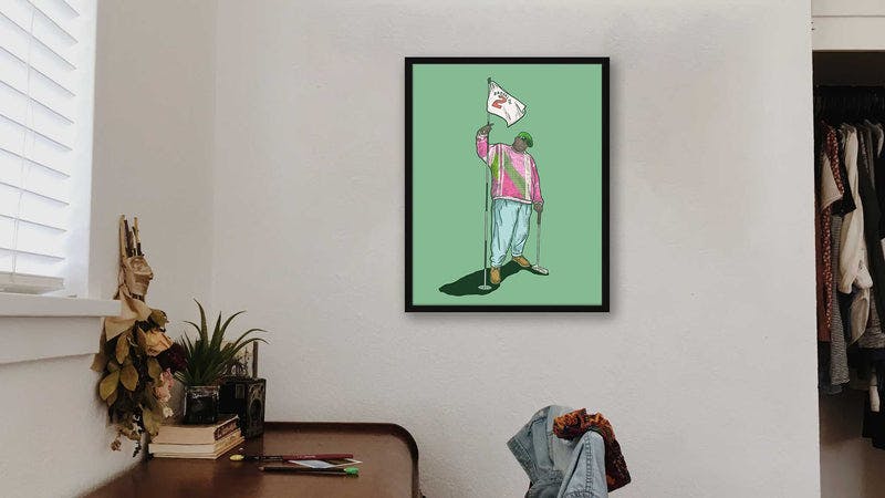 Paper w/ Black Frame