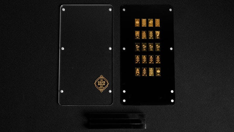 1/100th oz Gold Bar Display Case - 20