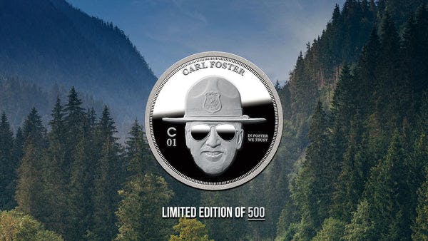 Foster Ostrich Crest Silver Coin 1 oz