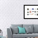 Gaming Controllers Collection Wall Art