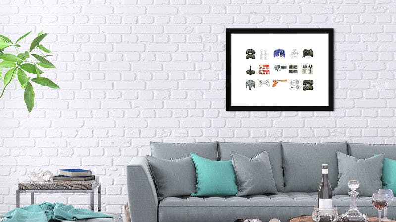 Gaming Controllers Collection Wall Art