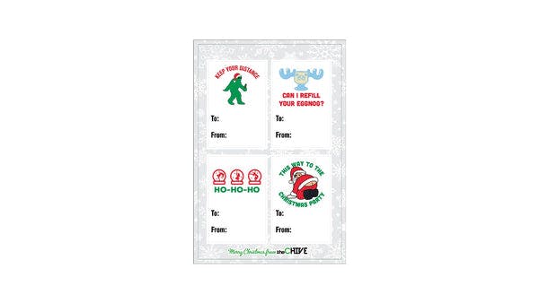 Christmas To & From Sticker Sheet 2