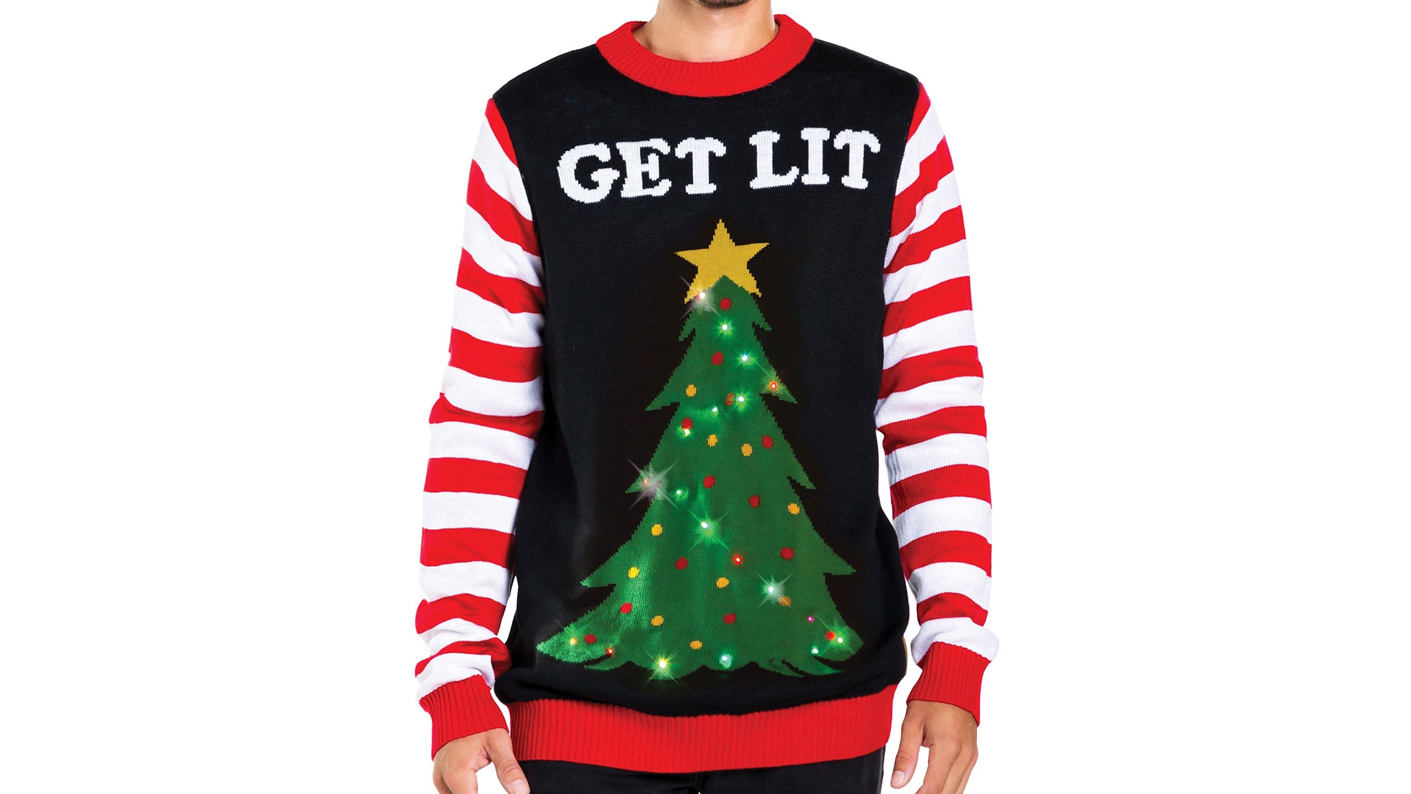 mens christmas tree sweater