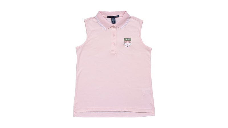 Chive Golf Sleeveless Polo - Pink