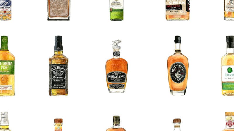 Whiskey Collection Wall Art