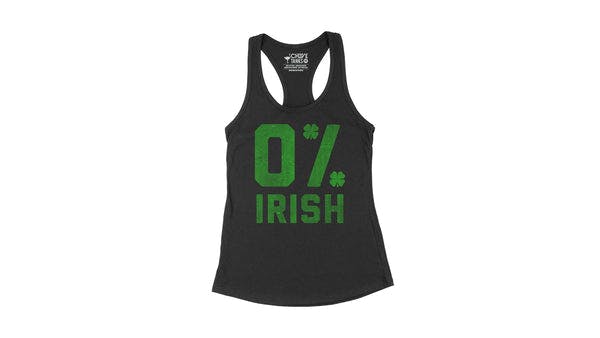 0% Irish Women's Tank